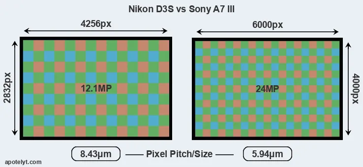 D3S versus A7 III MP