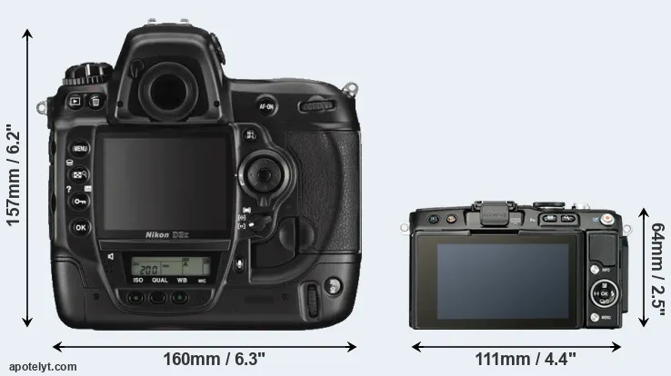 Comparison D3X or E-PL5 rear