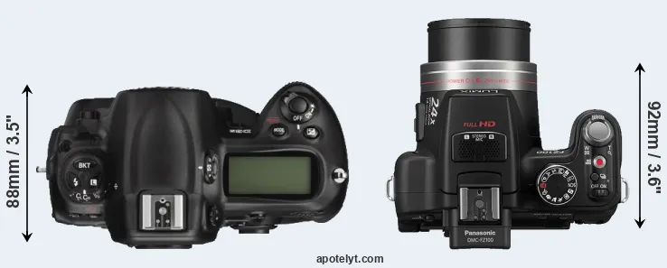 Compare D3X versus FZ100 top
