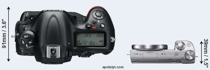 Compare D4 versus NEX-5T top