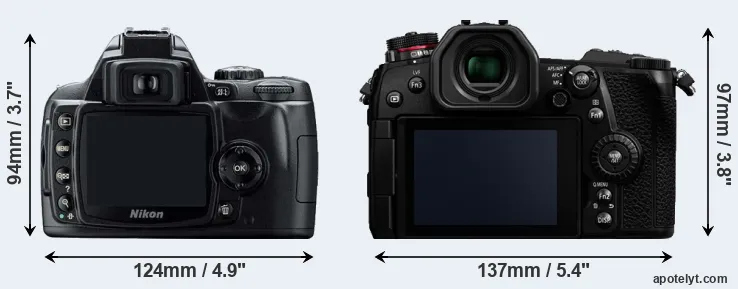 Comparison D40 or G9 rear