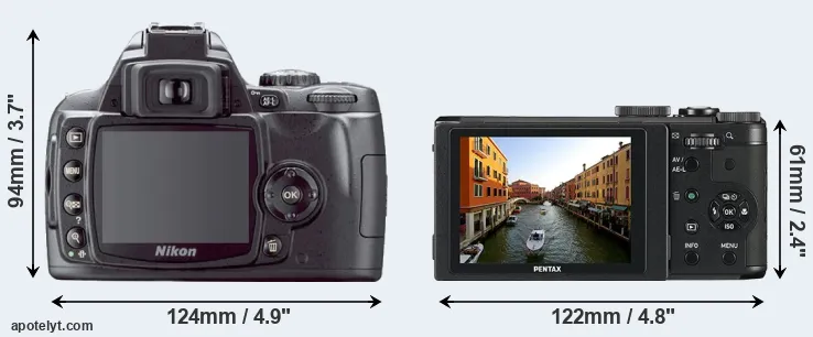 Comparison D40X or MX-1 rear