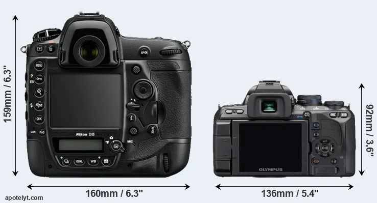 Comparison D5 or E-510 rear