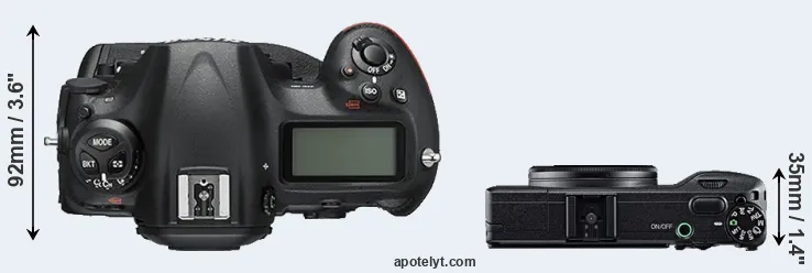 Compare D5 versus GR top