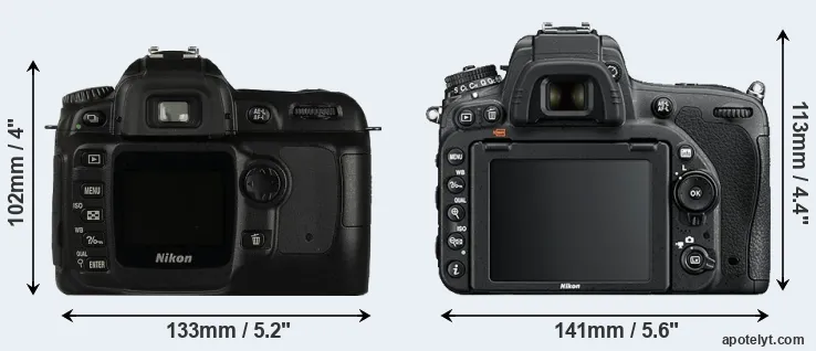 Comparison D50 or D750 rear
