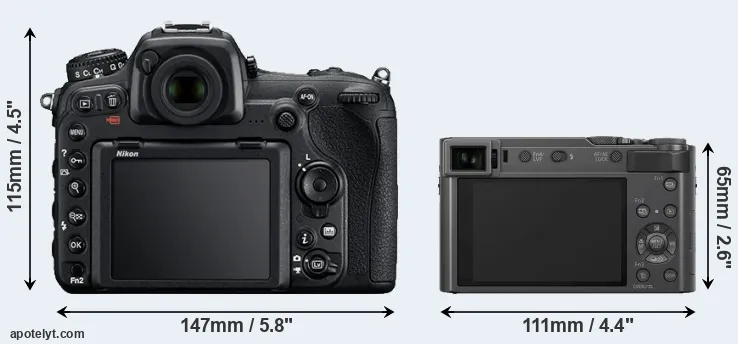 Comparison D500 or TZ200 rear