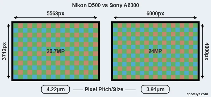 D500 versus A6300 MP