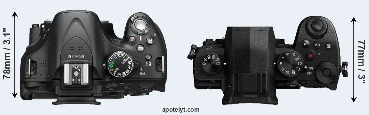 Compare D5200 versus G95 top
