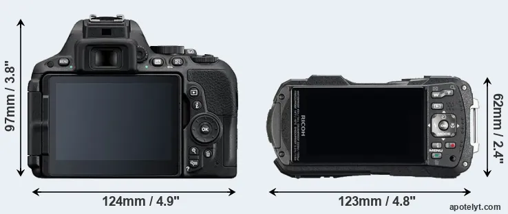 Comparison D5500 or WG-60 rear