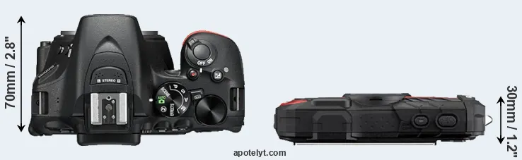 Compare D5500 versus WG-60 top