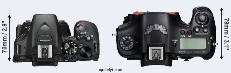 Compare D5500 versus A99 top