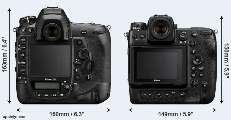 Comparison D6 or Z9 rear