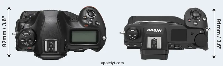 Compare D6 versus Z9 top