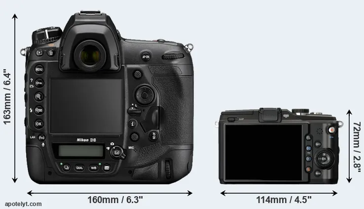 Comparison D6 or E-PL2 rear