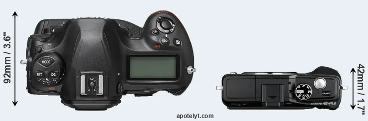 Compare D6 versus E-PL2 top