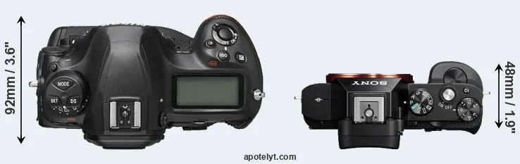 Compare D6 versus A7 top