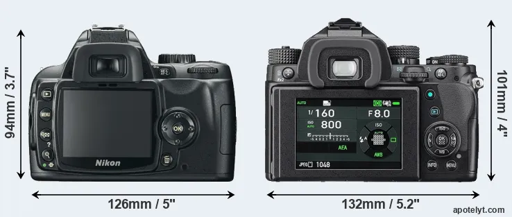 Comparison D60 or KP rear