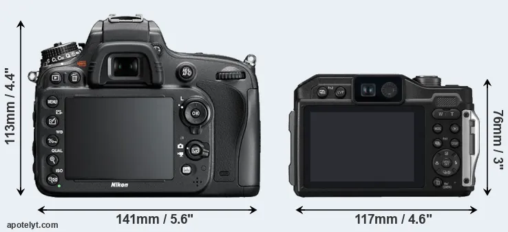 Comparison D600 or FT7 rear