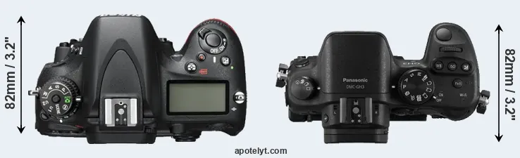 Compare D600 versus GH3 top