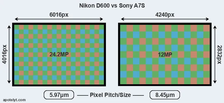 D600 versus A7S MP