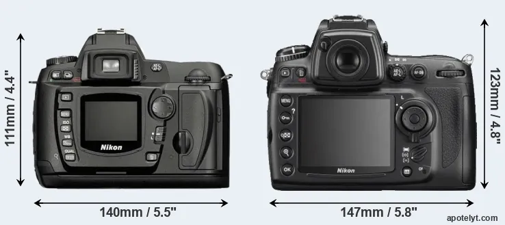 Comparison D70 or D700 rear