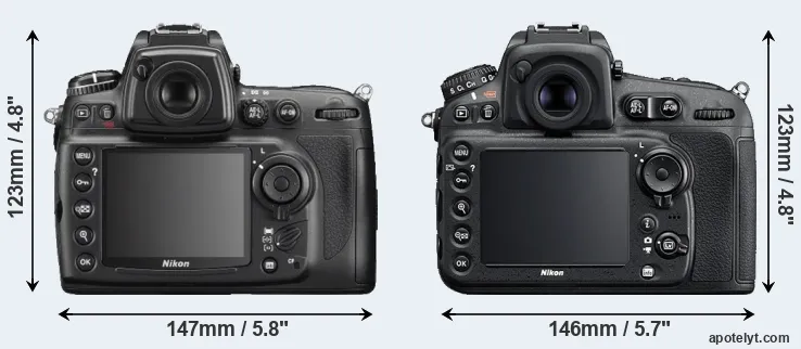Comparison D700 or D810 rear