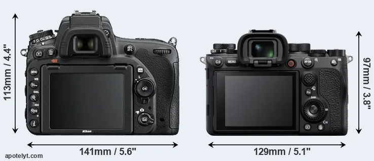 Comparison D750 or A1 rear