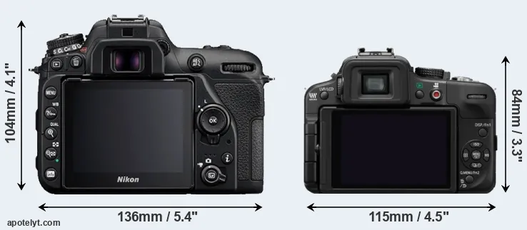 Comparison D7500 or G3 rear