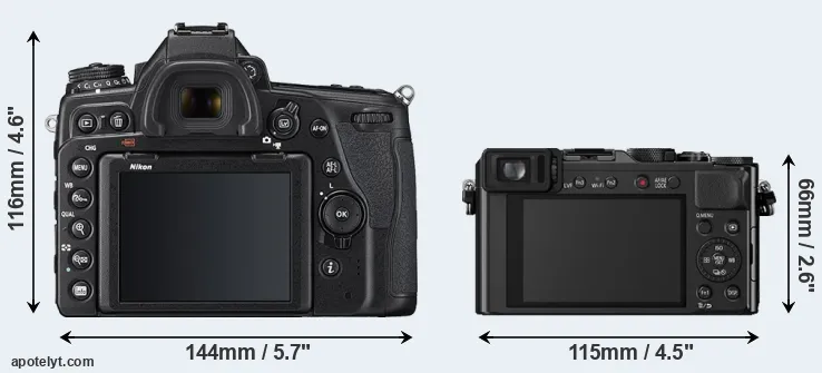 Comparison D780 or LX100 rear