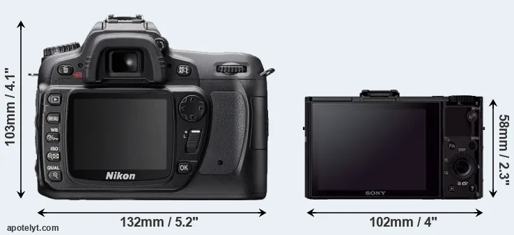 Comparison D80 or RX100 II rear