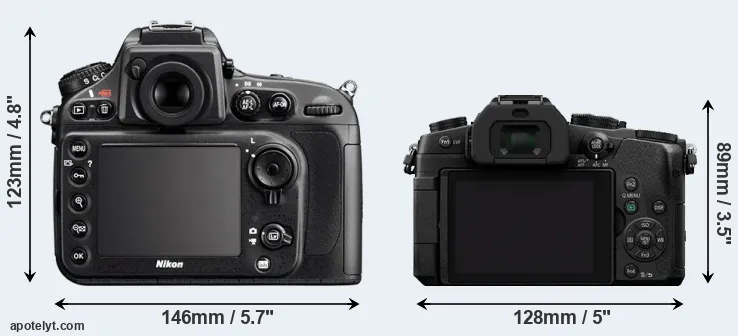 Comparison D800 or G85 rear