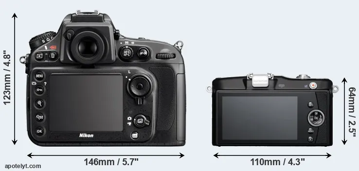 Comparison D800E or E-PM1 rear