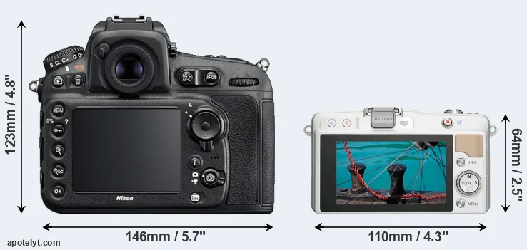 Comparison D810 or E-PM2 rear
