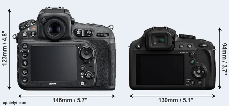 Comparison D810 or FZ80 rear