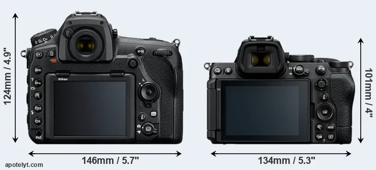 Comparison D850 or Z5 II rear