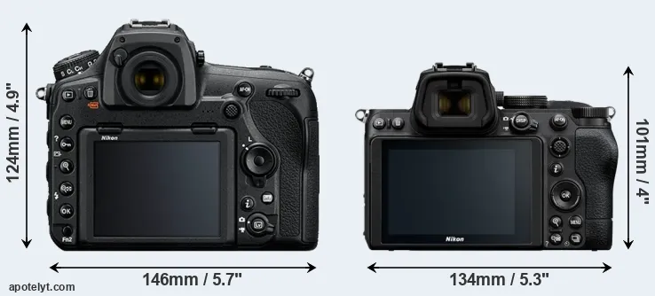 Comparison D850 or Z5 rear