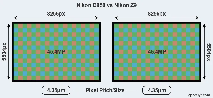 D850 versus Z9 MP