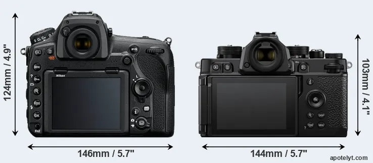 Comparison D850 or Zf rear