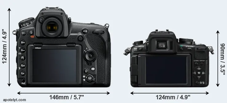 Comparison D850 or GH2 rear
