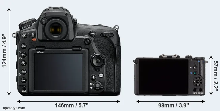 Comparison D850 or Pentax Q rear