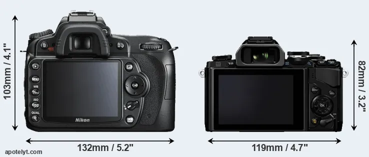 Comparison D90 or E-M10 rear