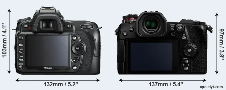 Comparison D90 or G9 rear