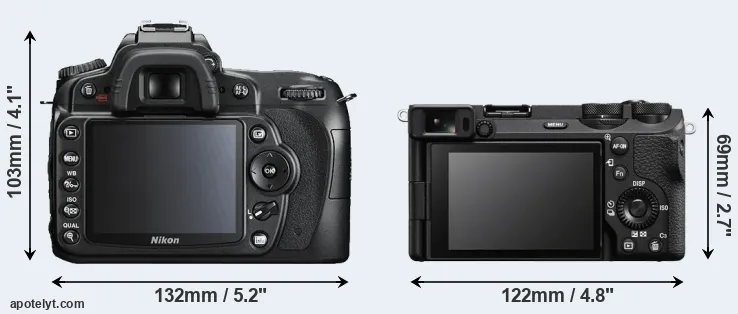 Comparison D90 or A6700 rear