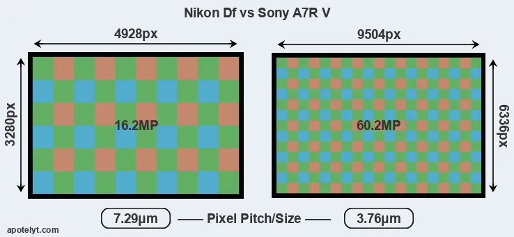 Df versus A7R V MP