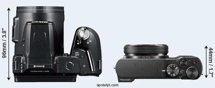Compare L840 versus ZS100 top