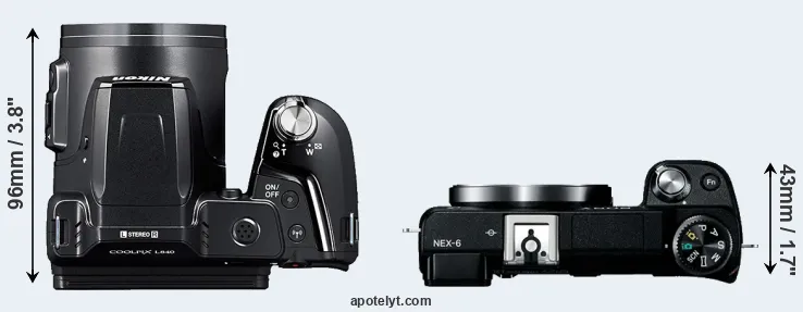 Compare L840 versus NEX-6 top