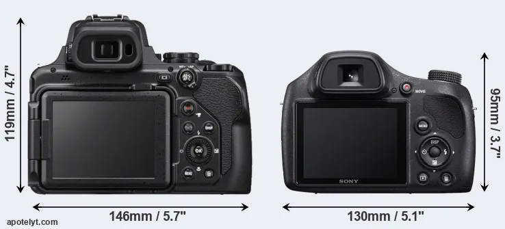 Comparison P1000 or H400 rear