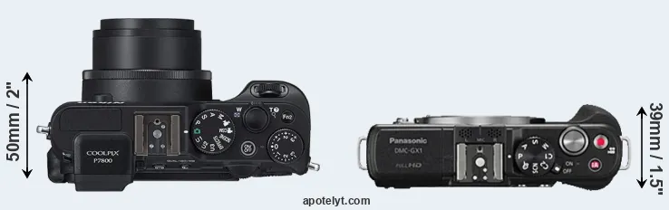 Compare P7800 versus GX1 top