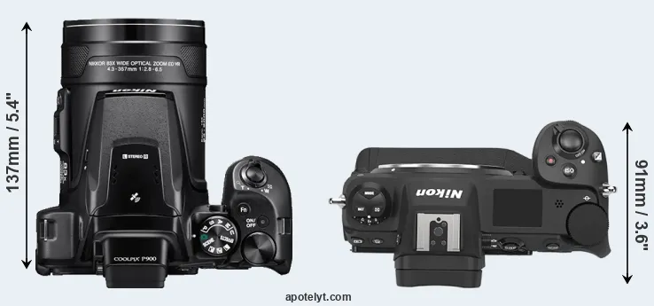 Compare P900 versus Z9 top
