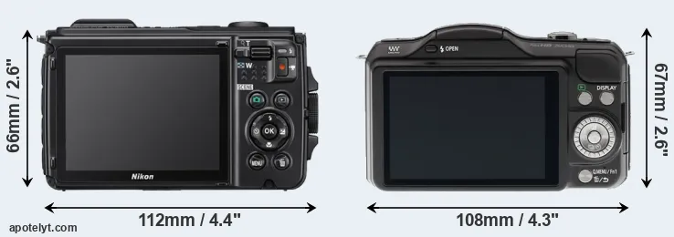 Comparison W300 or GF5 rear